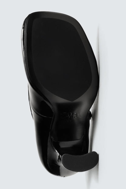 Leather Heeled Shoes With Strap Harry Lambert for Zara x Disney