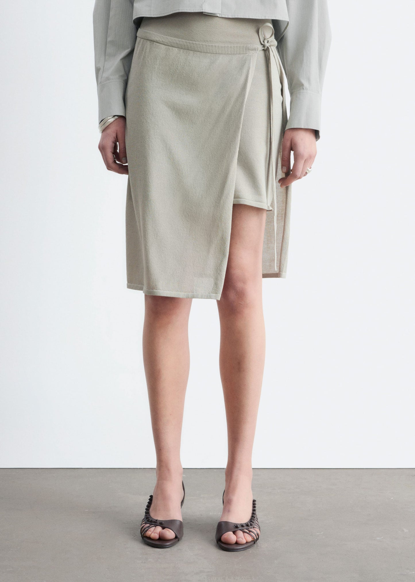 Wrap Midi Skirt