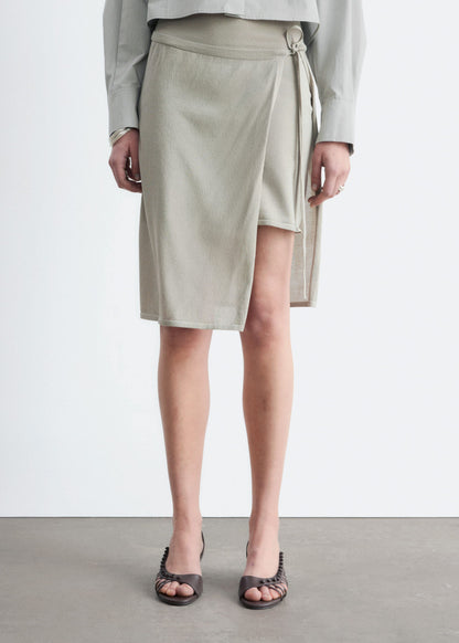 Wrap Midi Skirt