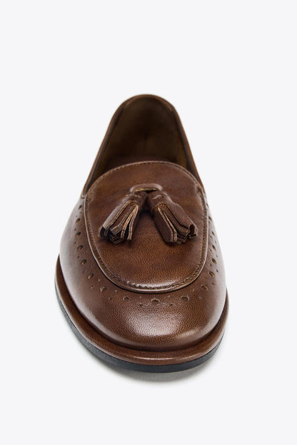 Leather Tassel Loafers