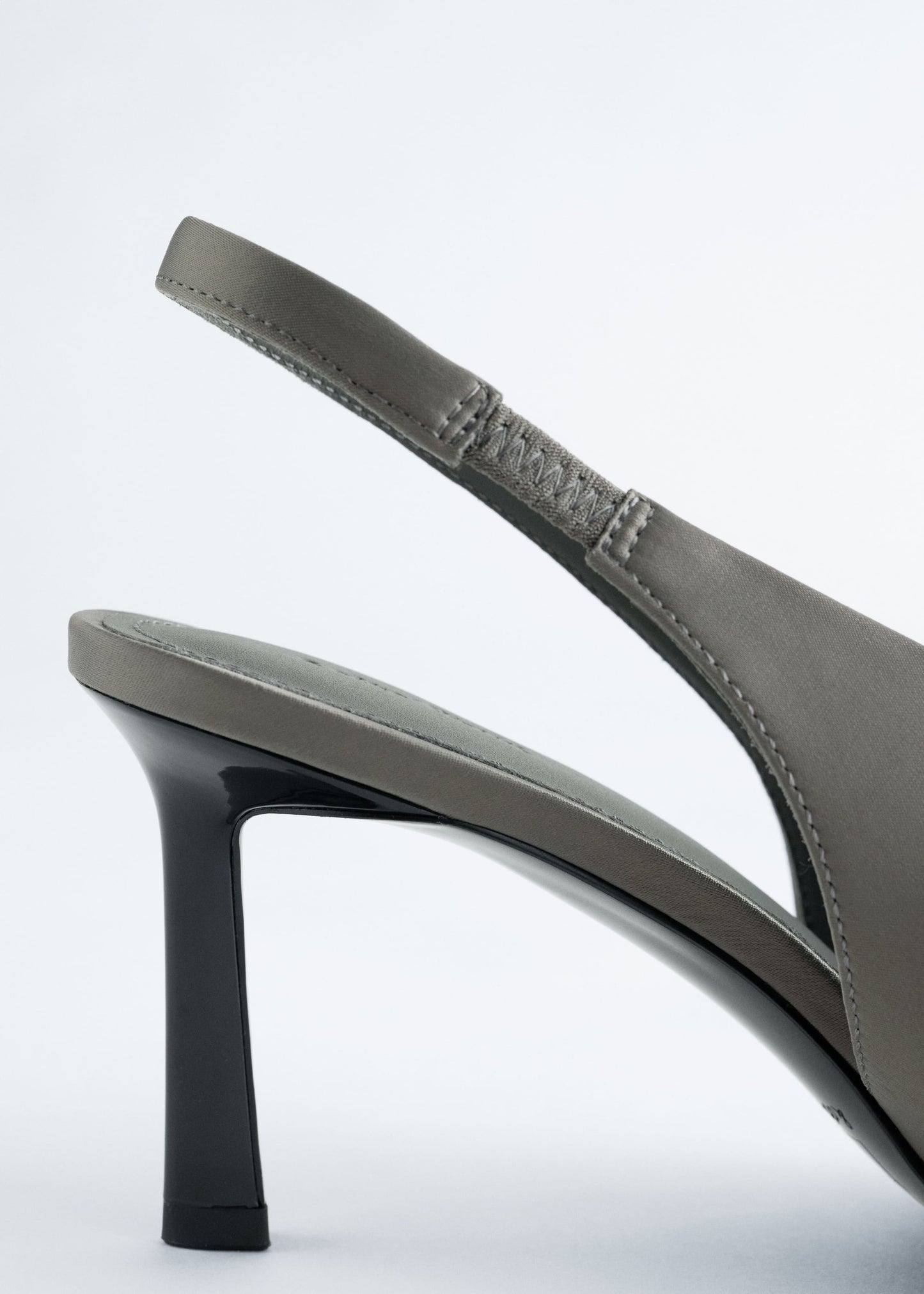 Satin Slingback Pumps