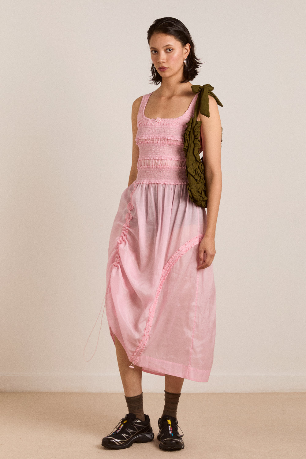 Cynthia sheer midi dress