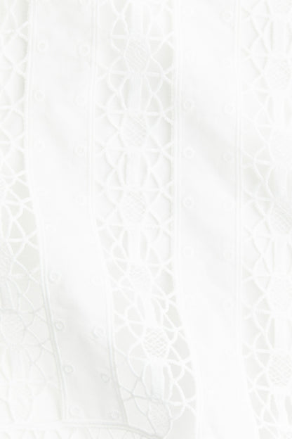 Lace-inset strappy dress