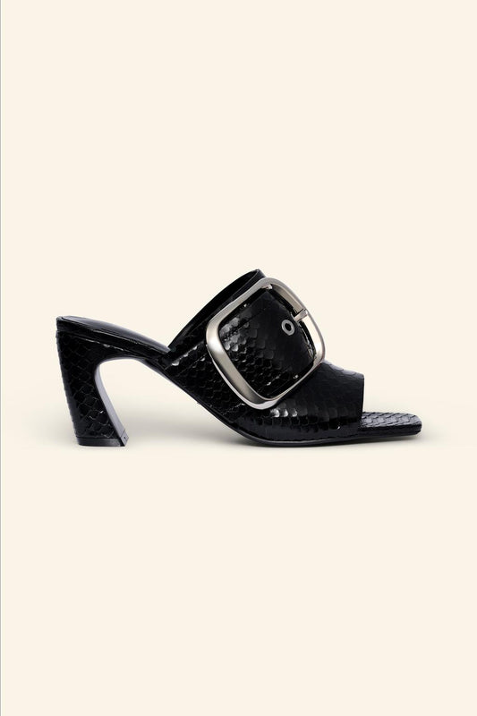 Limited edition leather maxi buckle sandals