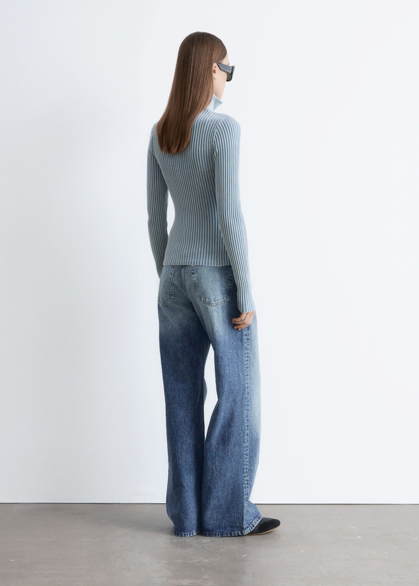 Zip-Up Turtleneck Cardigan