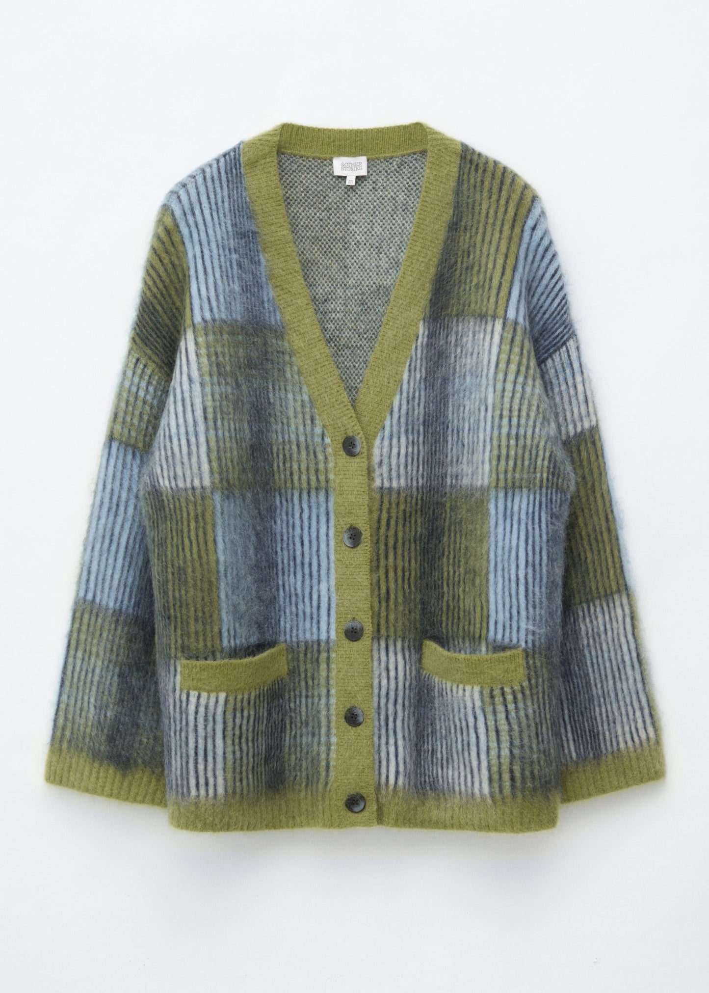 Mohair Blend Cardigan - Green/Multi Colour - & Other Stories GB