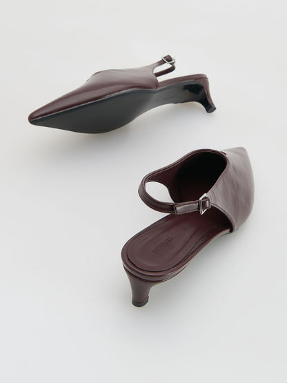 Pumps with open heel