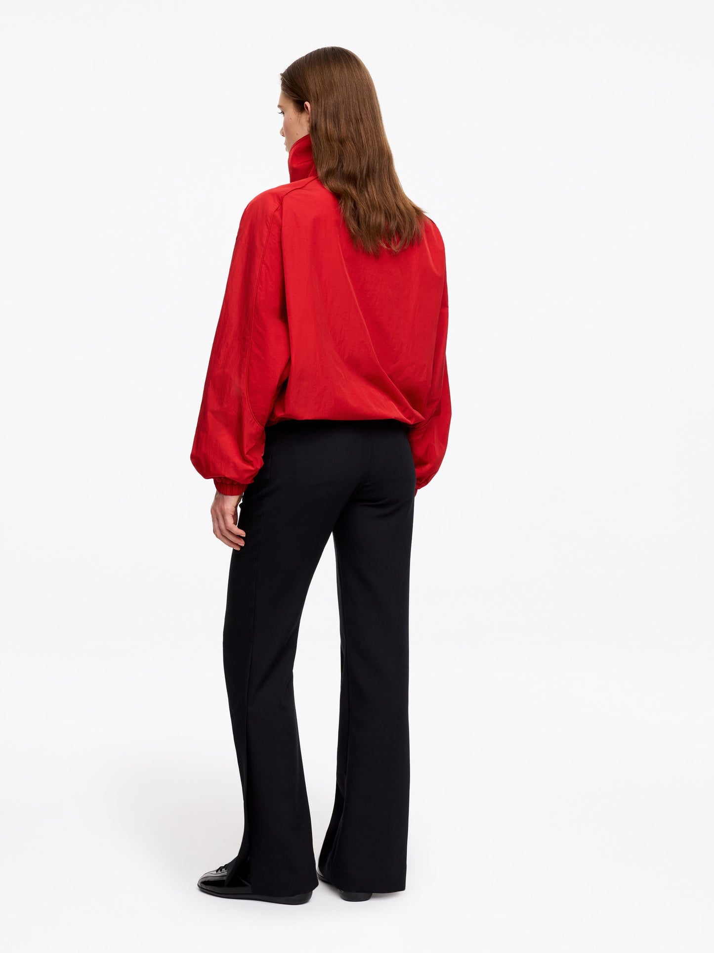 Funnel-Neck Nylon Jacket