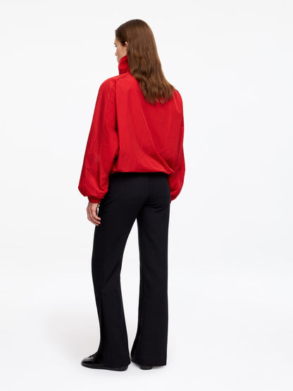 Funnel-Neck Nylon Jacket