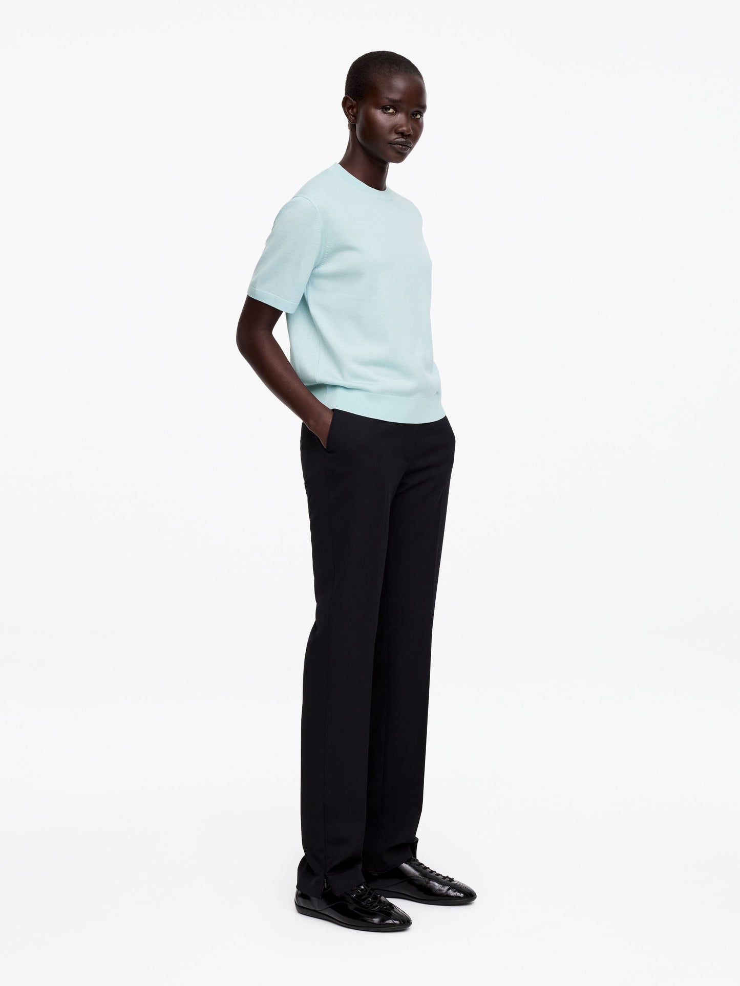 Knitted Merino Wool T-Shirt