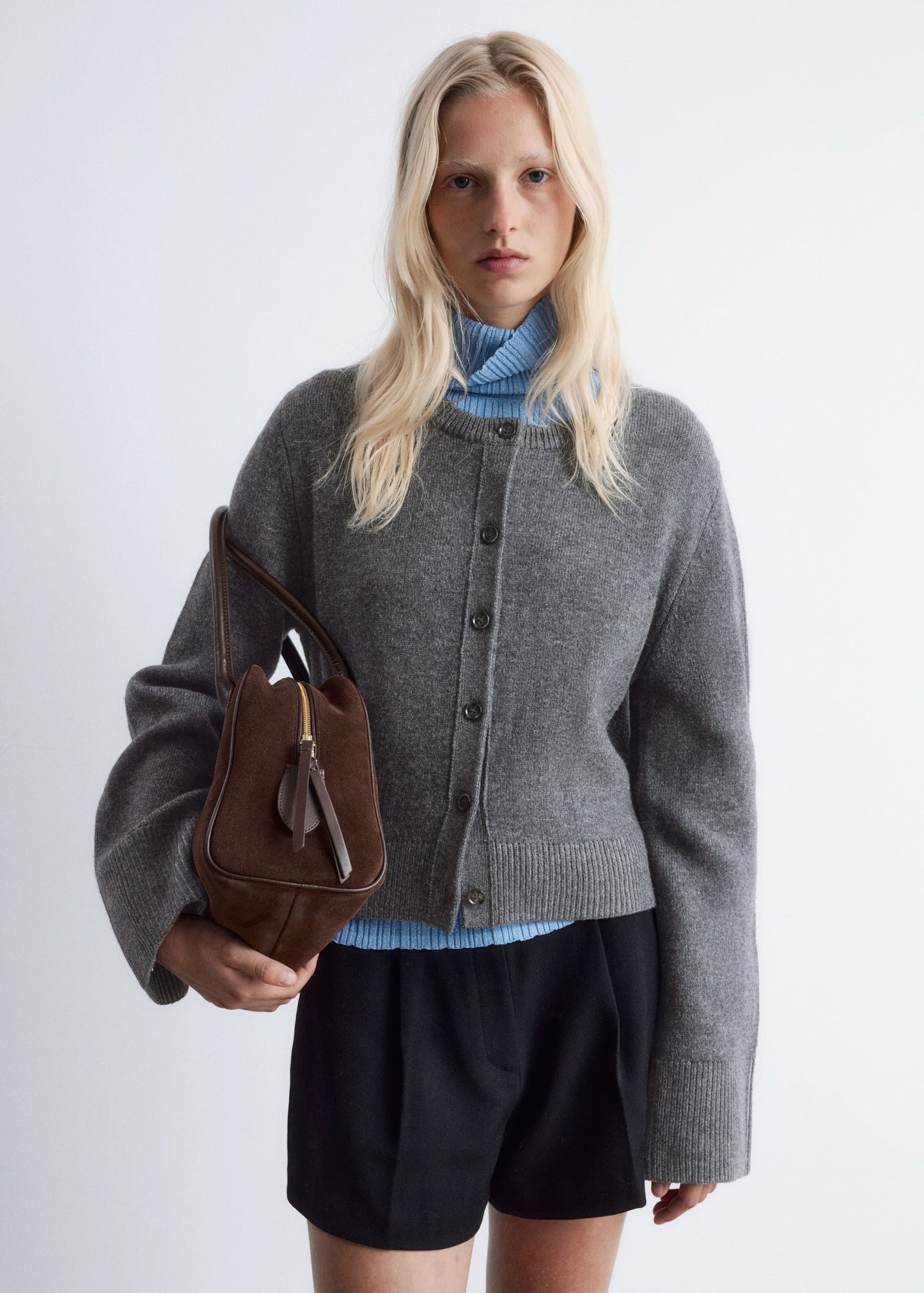 Cropped Boxy Cardigan
