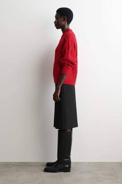 Cable-Knit Wool-Cashmere Jumper