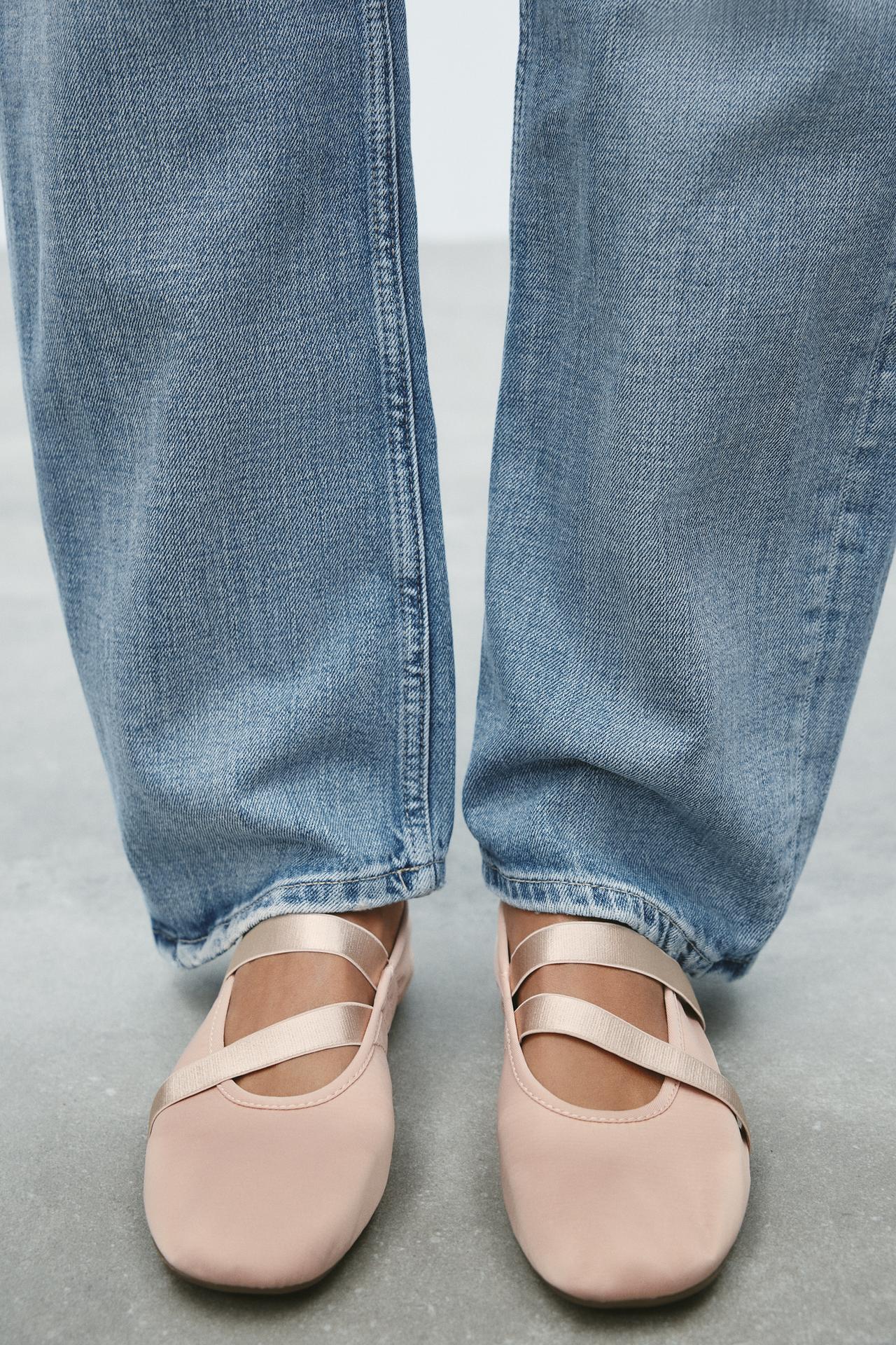 Elasticated ballerinas