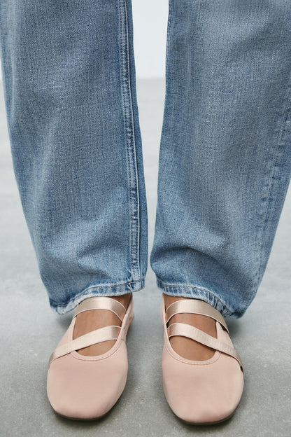 Elasticated ballerinas