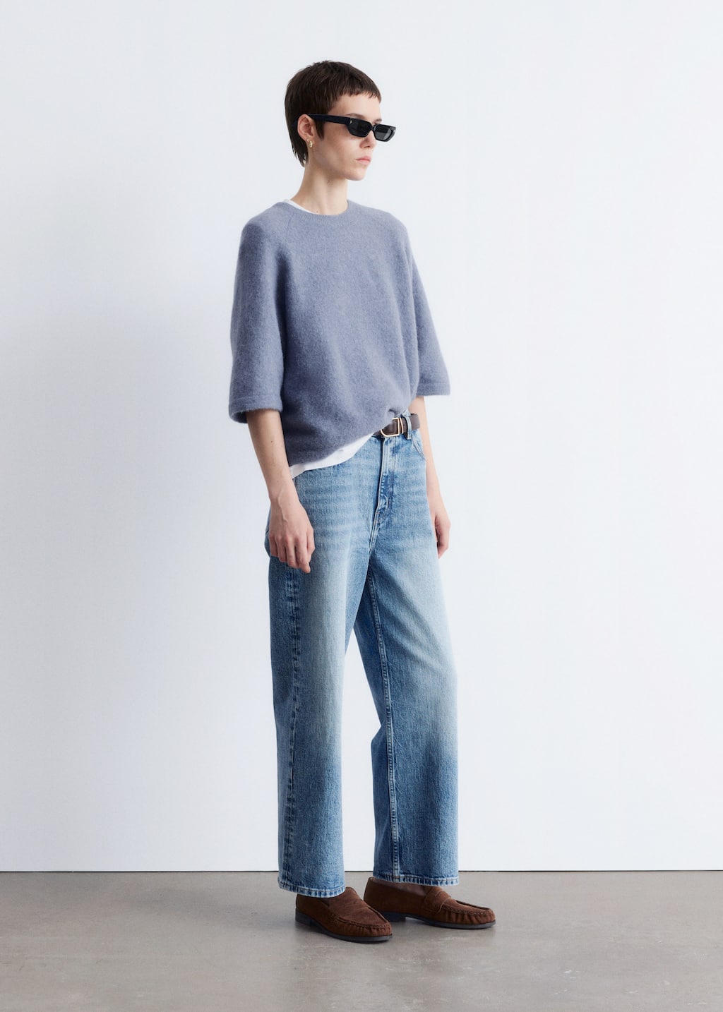 Alpaca-Blend Knitted Top