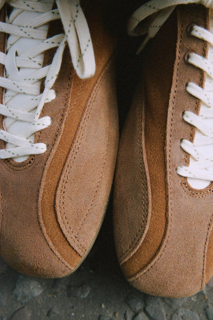 Split Suede Trainers