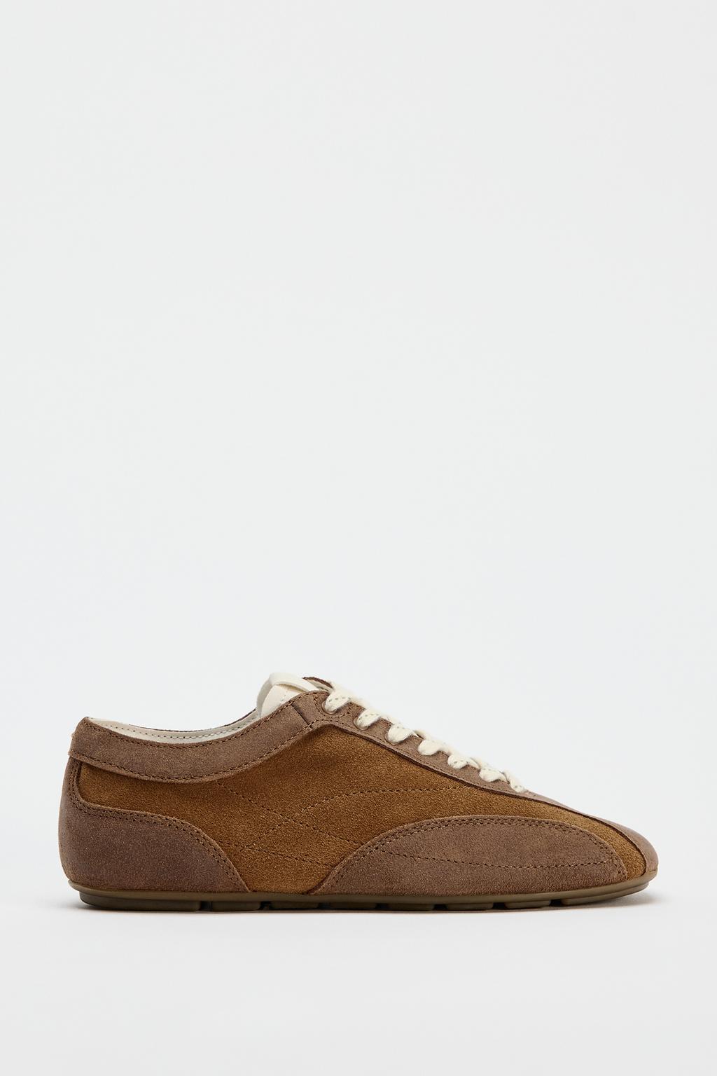 Split Suede Trainers