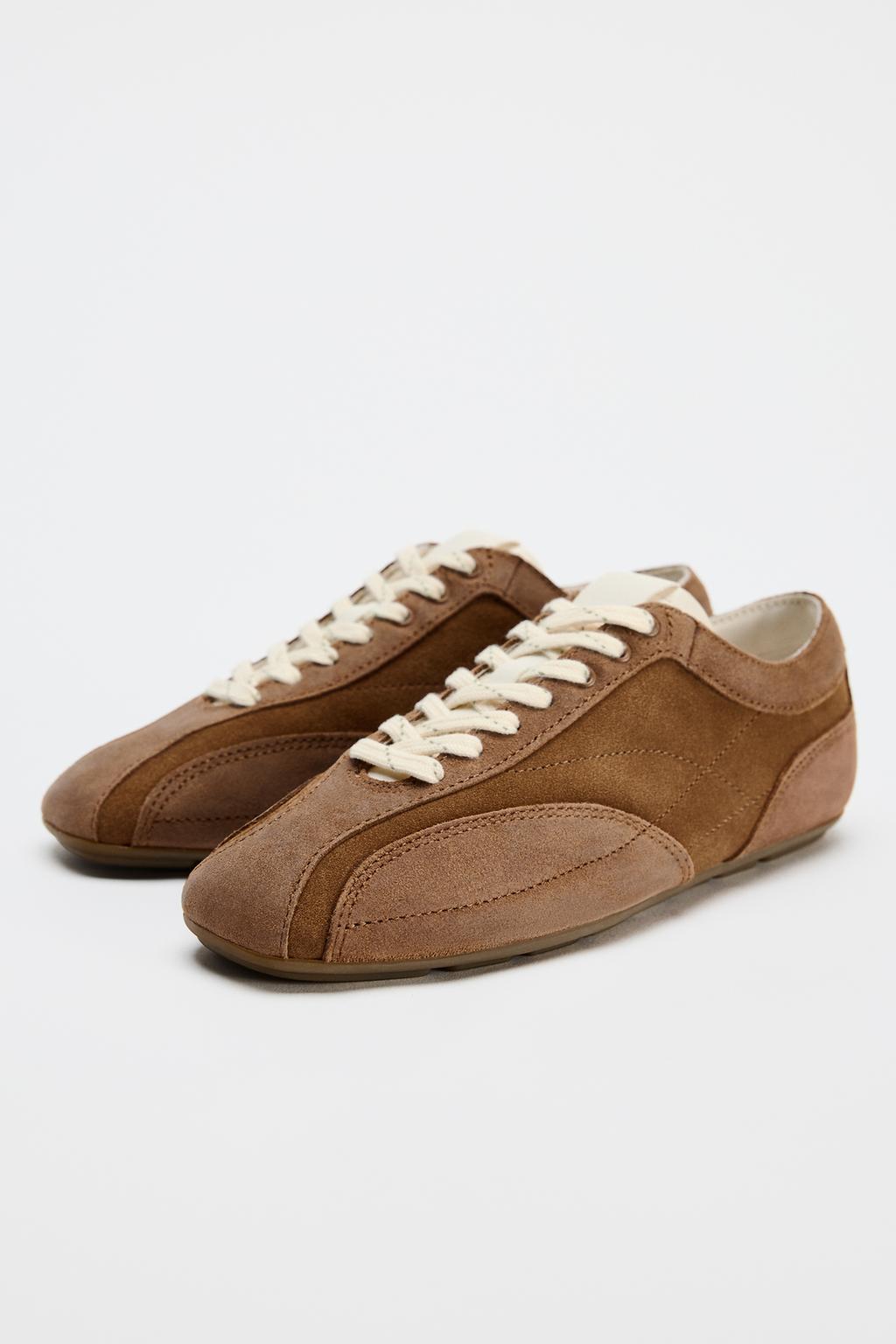 Split Suede Trainers