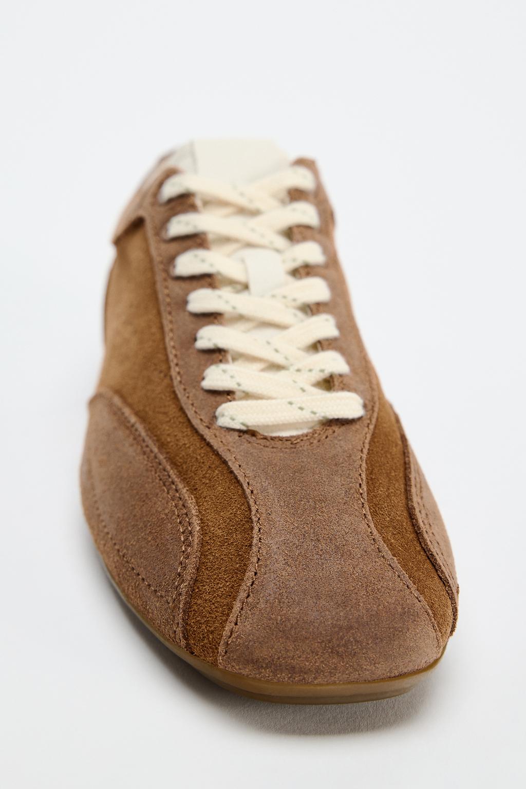 Split Suede Trainers