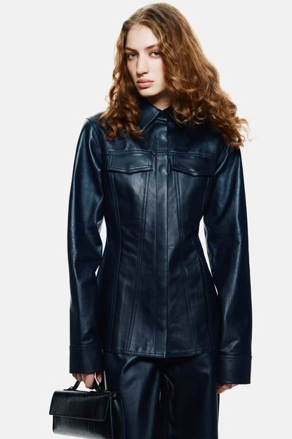 Leather shirt