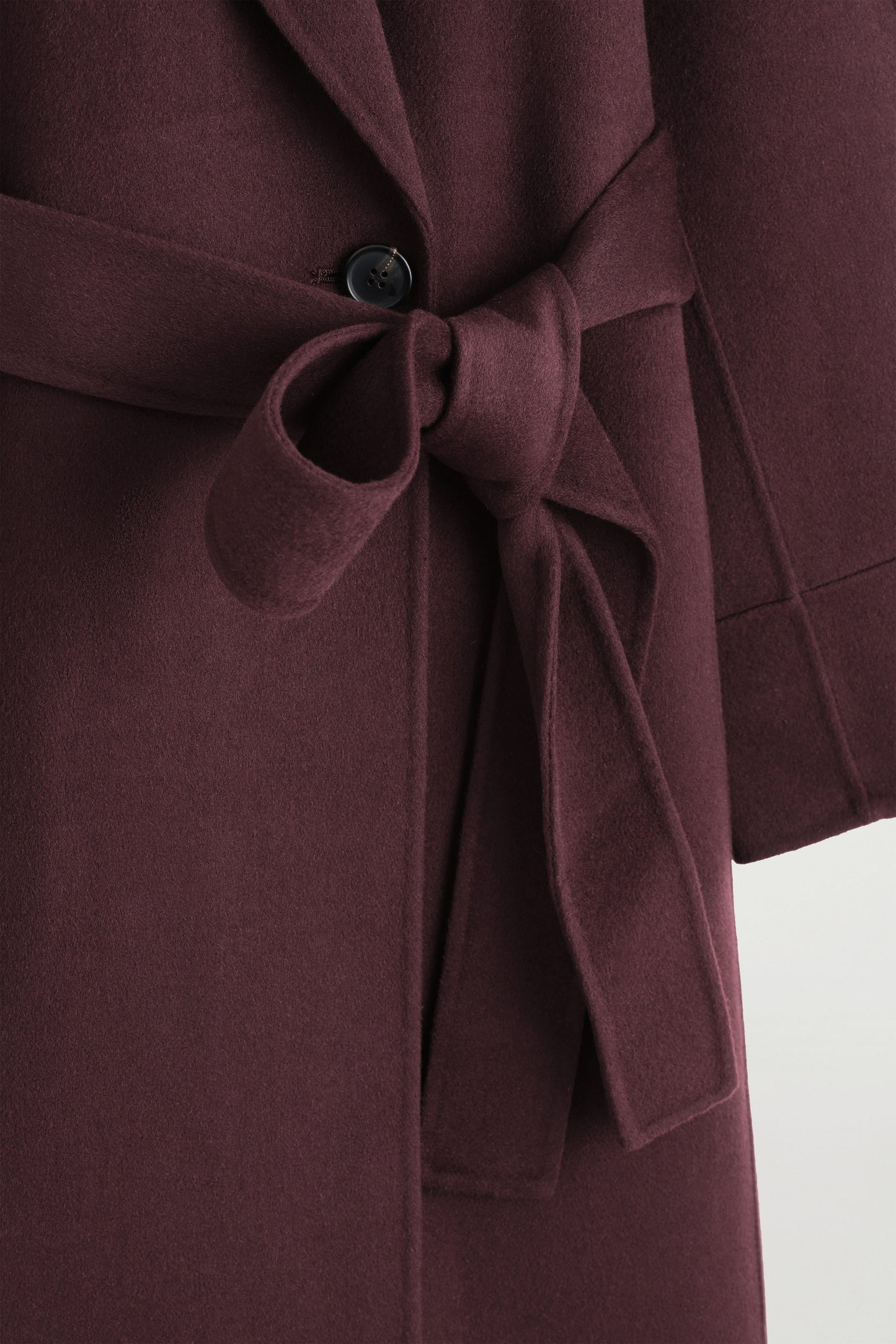 Belted Double-Faced Wool Coat