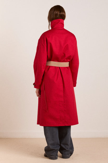 Anja reversible shower-proof trench