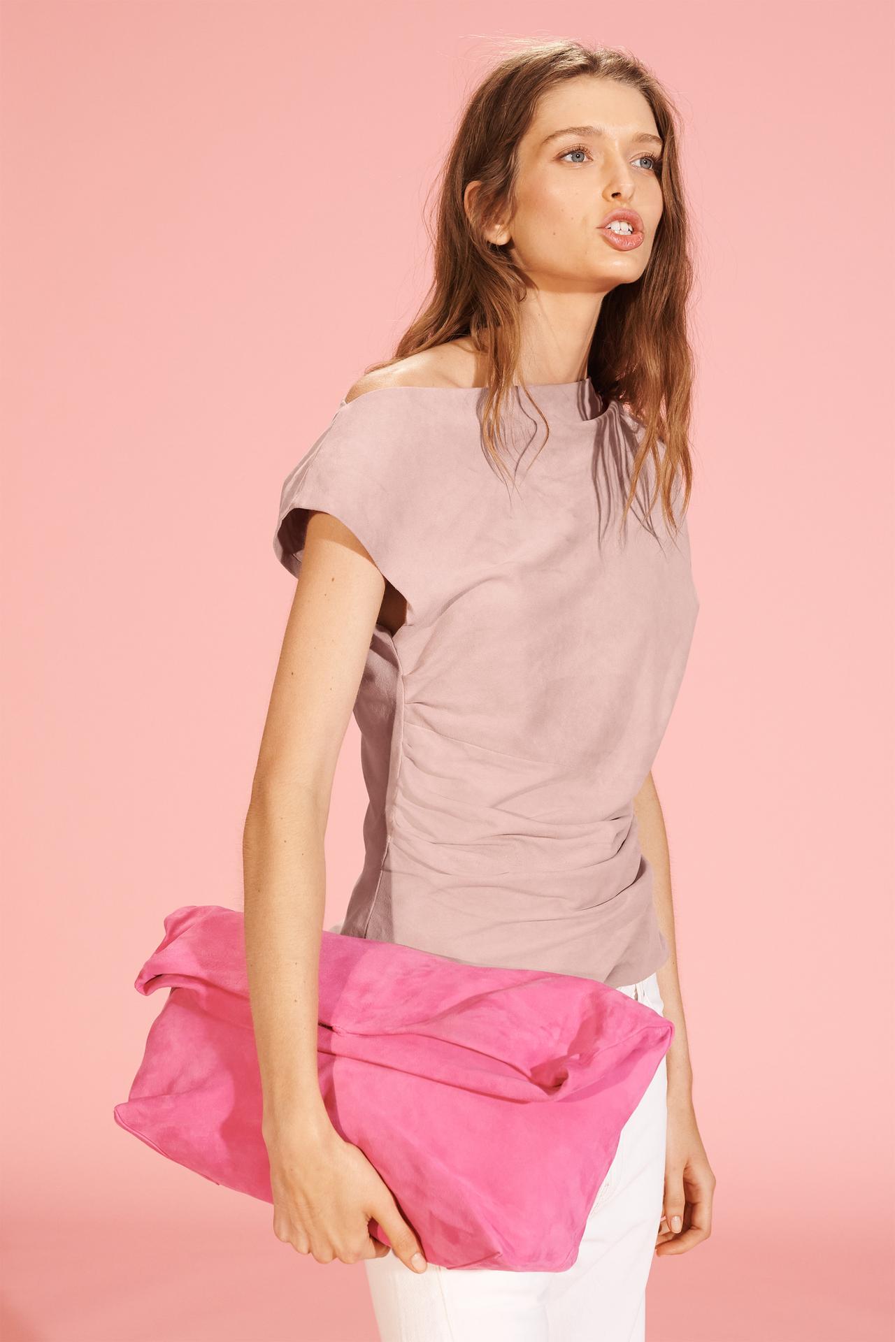Limited Edition Split Suede Maxi Clutch