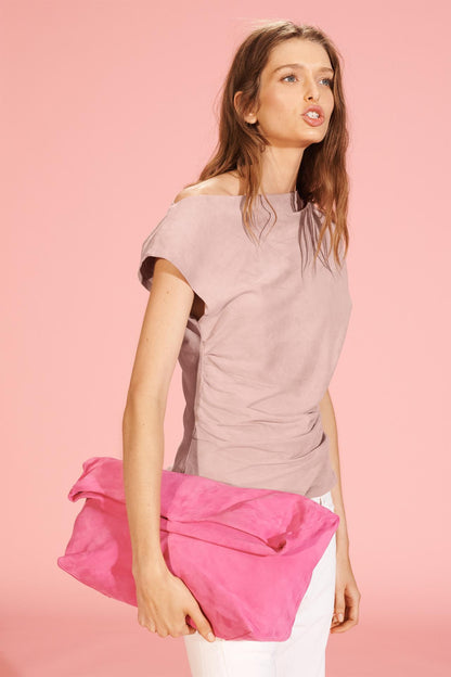 Limited Edition Split Suede Maxi Clutch