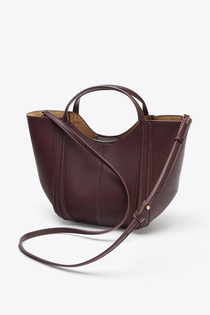 Mini City Bag with Topstitching