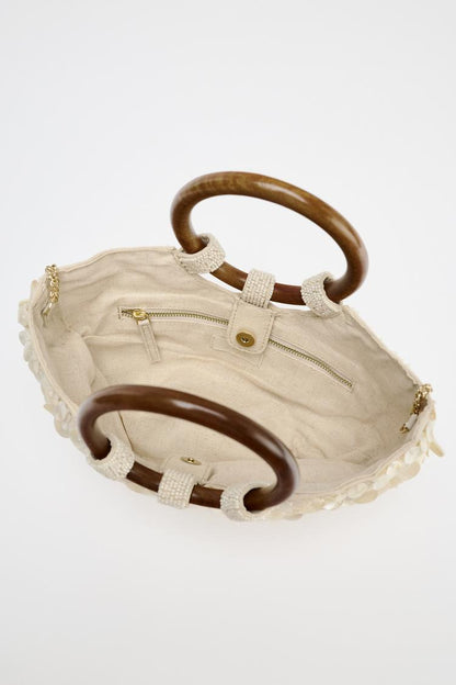 Pearlescent Appliqué Bag