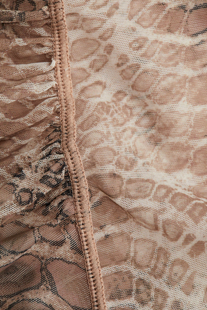 Draped mesh top