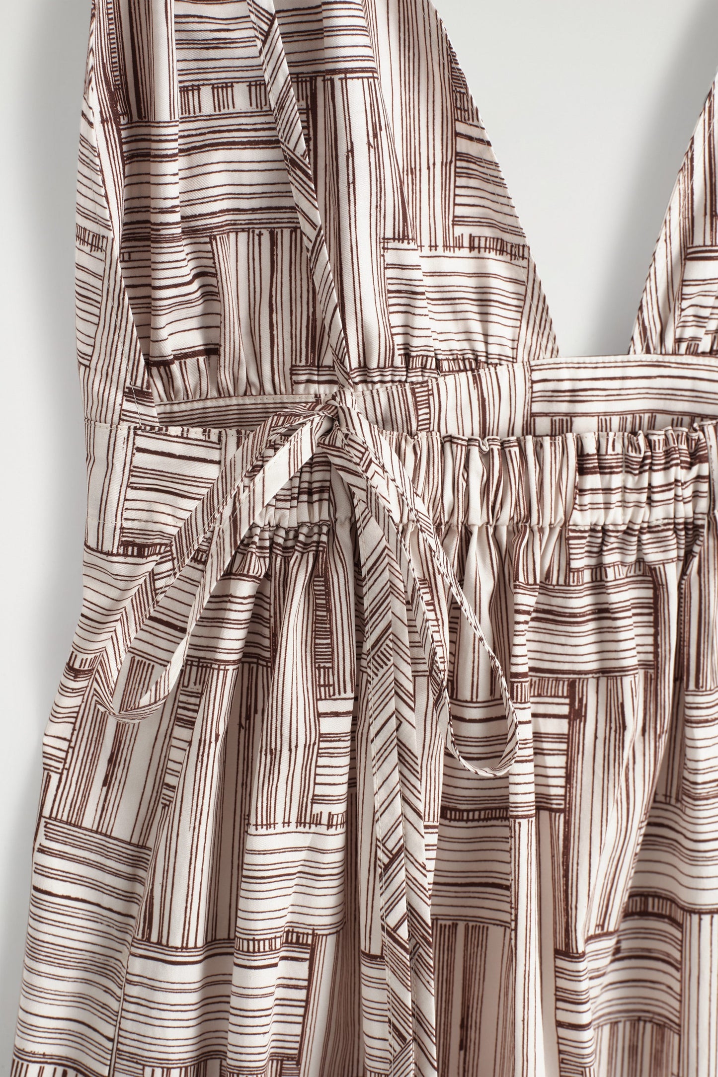 Printed V-Neck Maxi Dress
