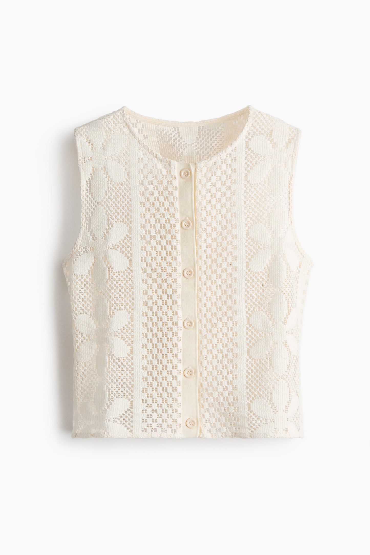 Crochet-look top