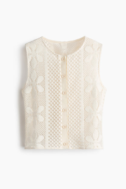 Crochet-look top