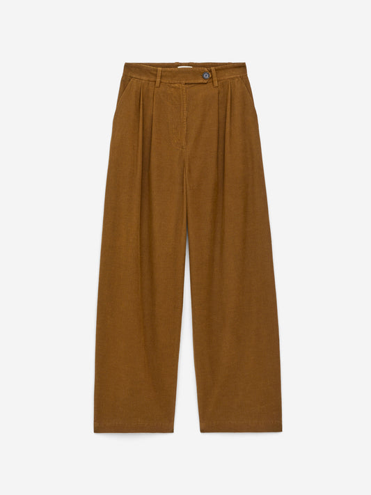 High-Waist Corduroy Trousers
