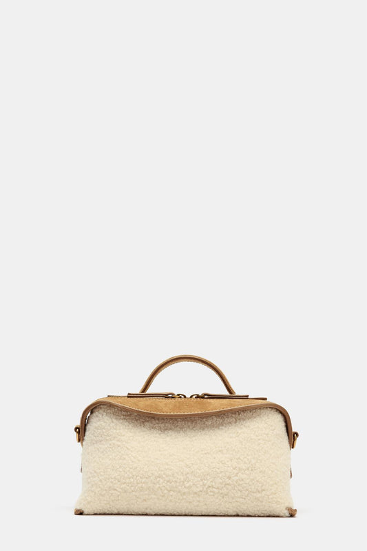 Elongated Shearling Bag