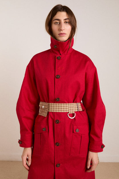 Anja reversible shower-proof trench