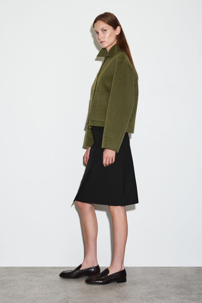 Boxy Double-Faced Wool Jacket