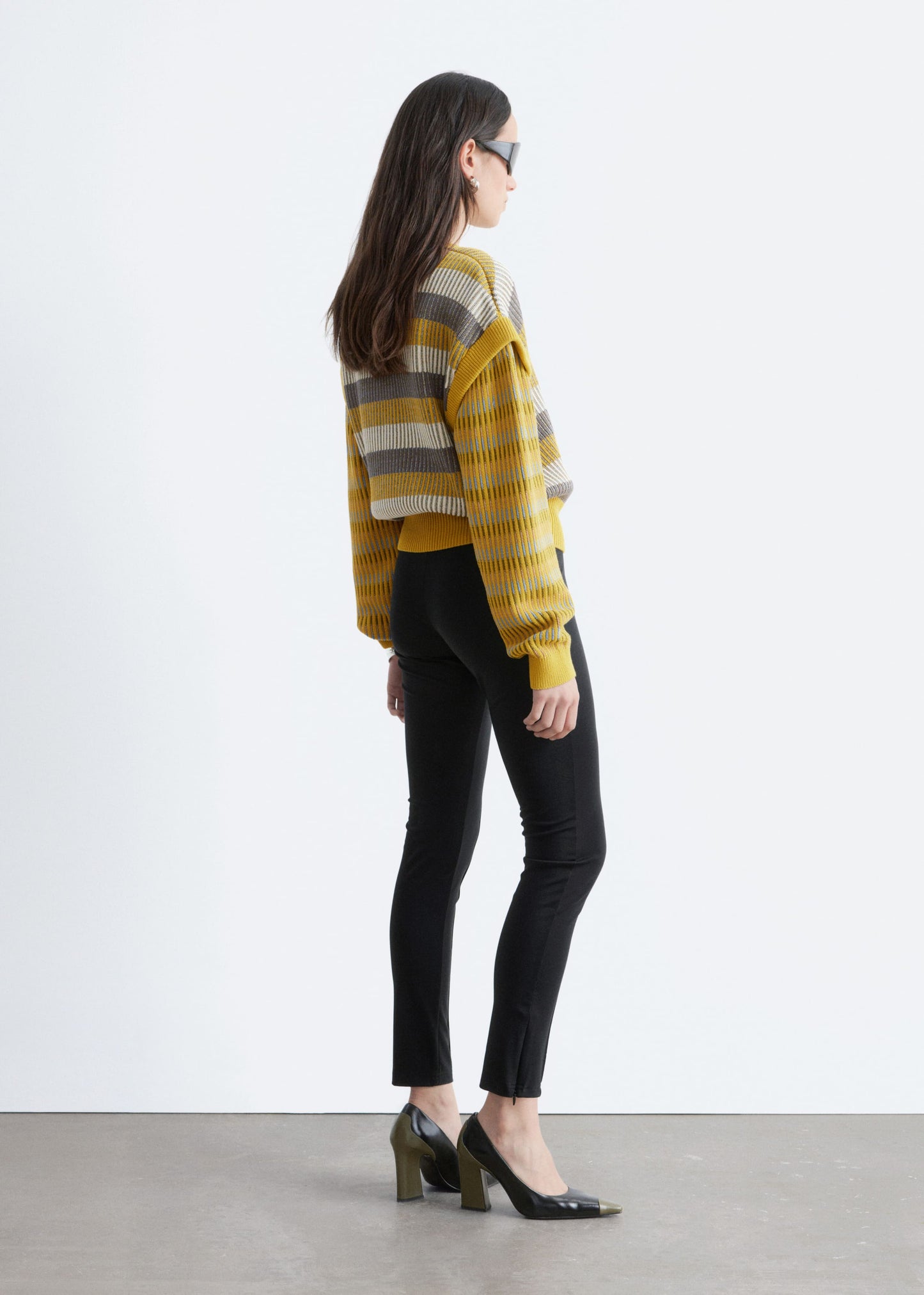 Striped Panel Knit Jumper
