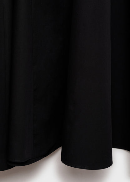 Flared dress with ruffles