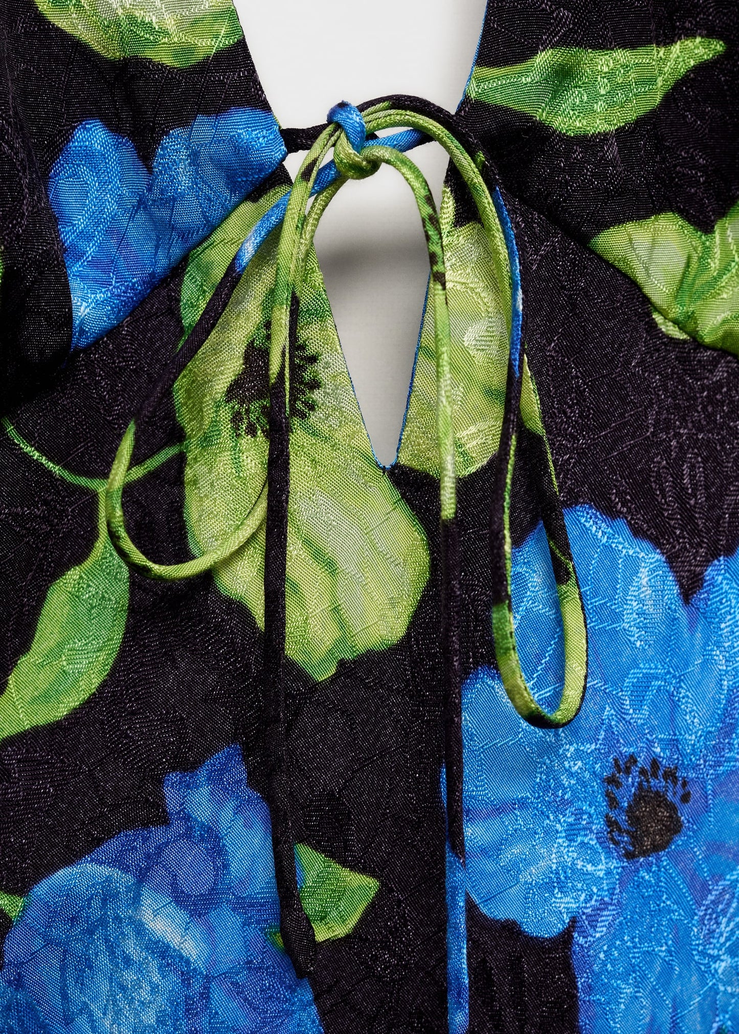 Long floral-print dress