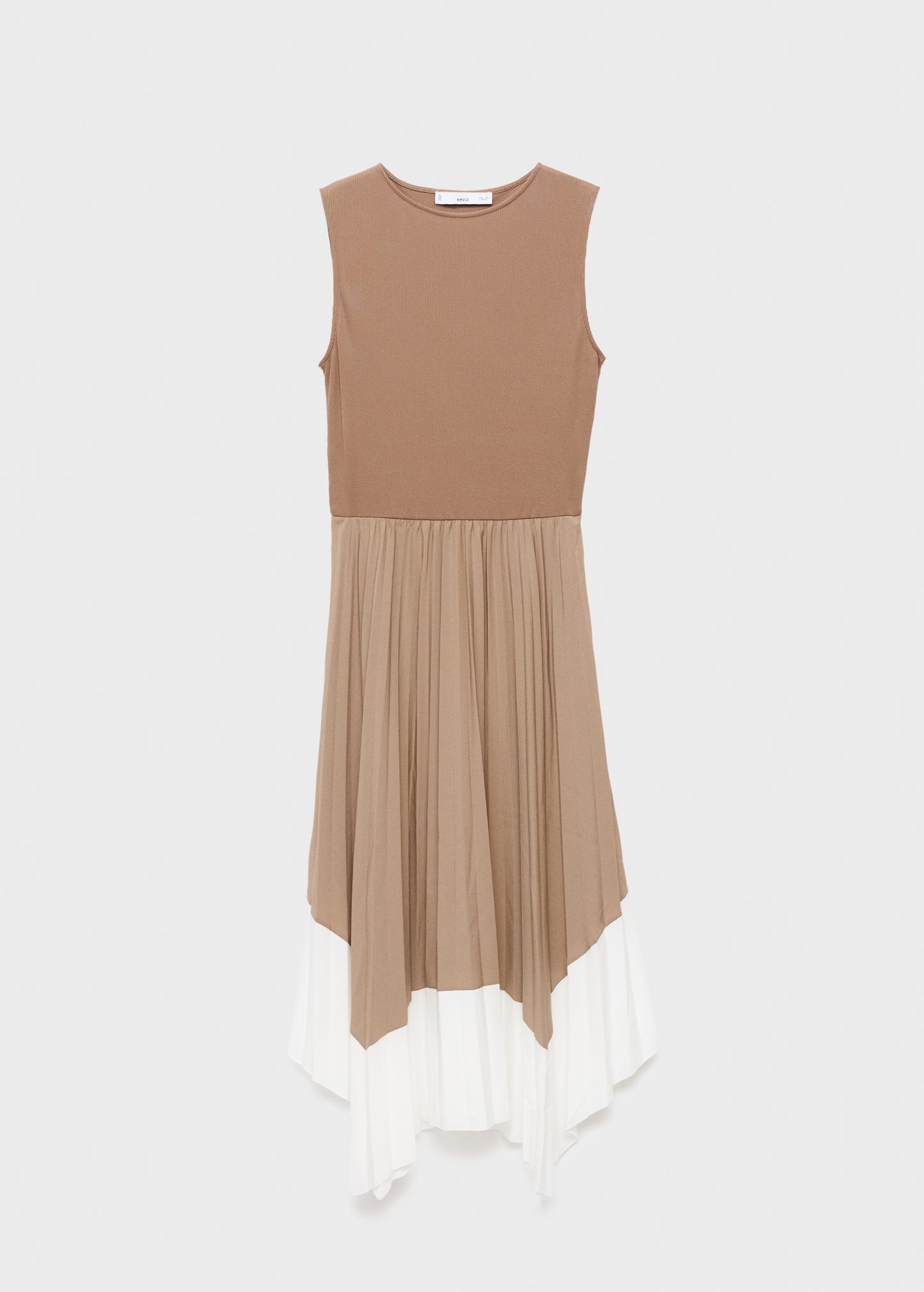 Combined pleated dress