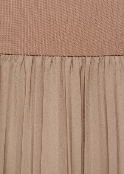 Combined pleated dress