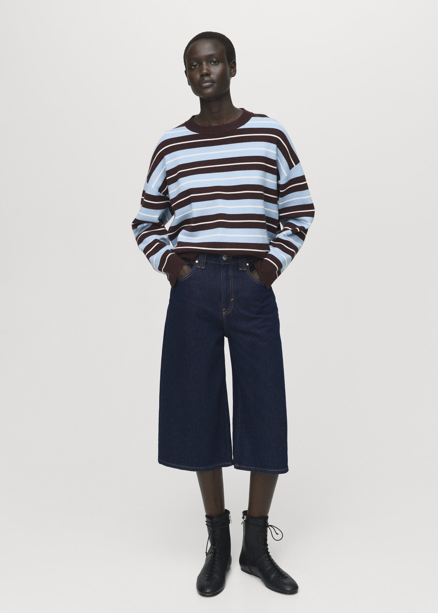Oversized striped sweater