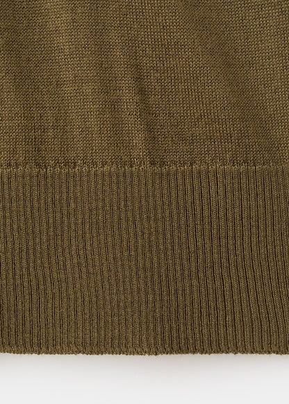 Knotted turtleneck sweater