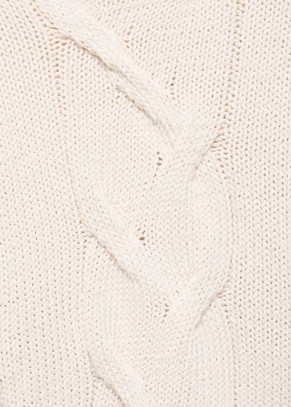 Oversized cable-knit sweater