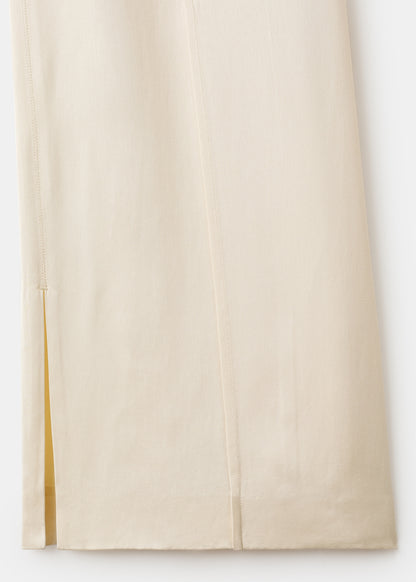 Satin trousers with side openings