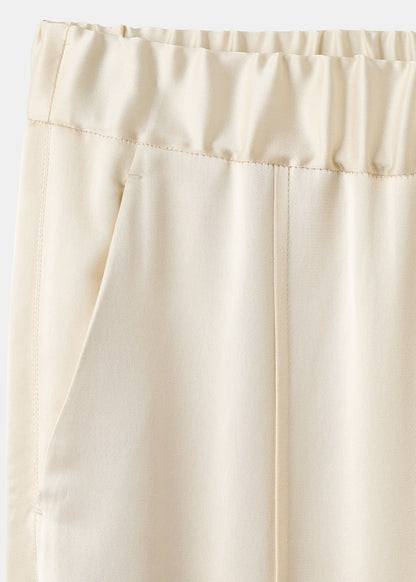 Satin trousers with side openings