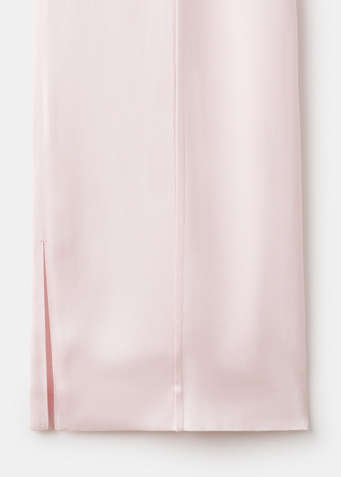 Satin trousers with side openings