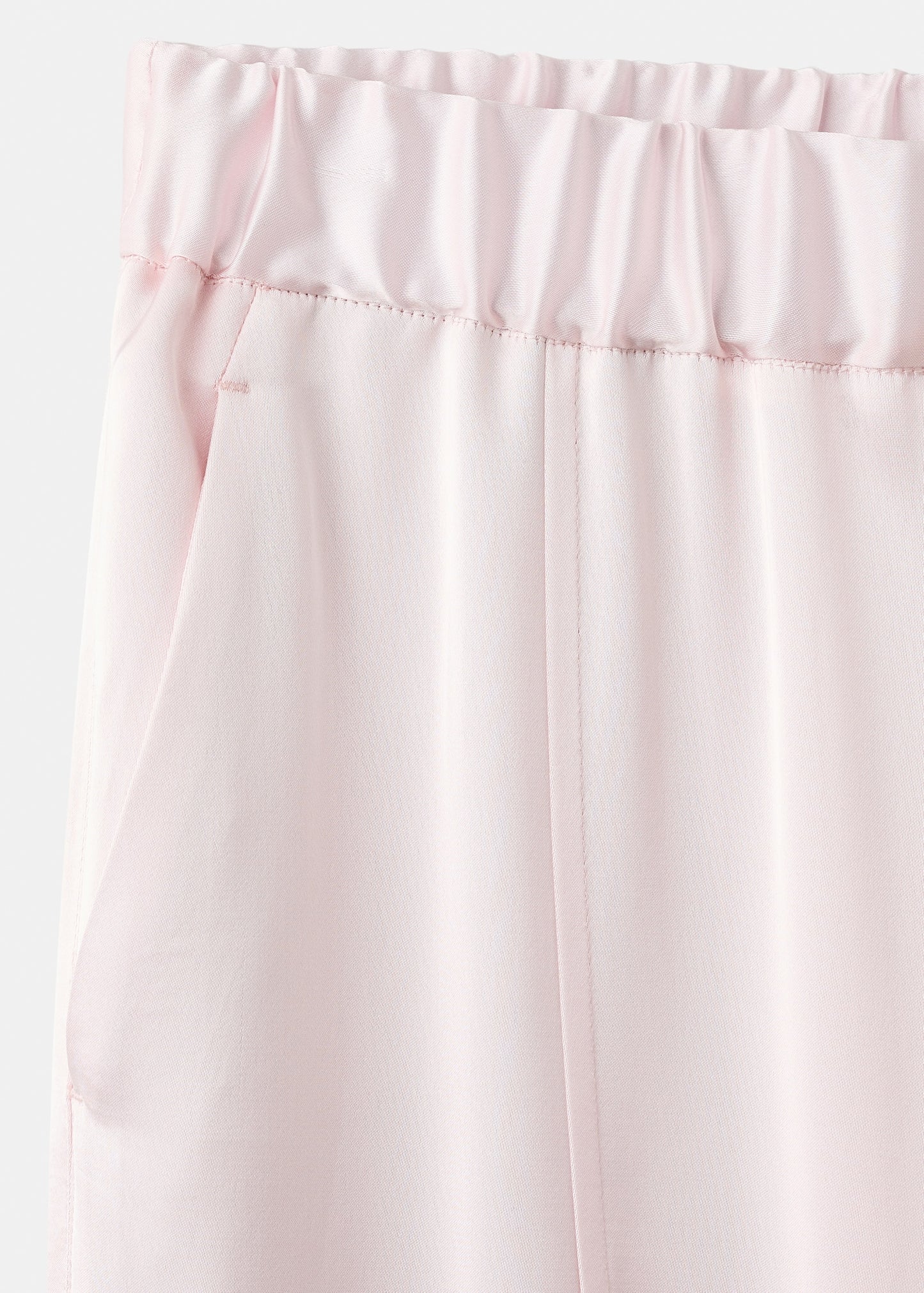 Satin trousers with side openings